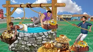 Old Well Treasure Hunt 1000 Years Old Well Finding Gold Hindi Kahani Moral Stories New Comedy Video