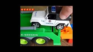 Tow Truck Garbage Truck Police car and Firetruck - kids Story - #mirglory Toys Cars