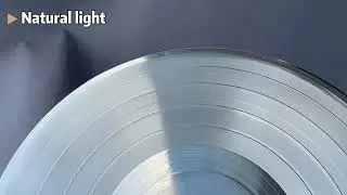 Silver vinyl record