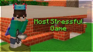 My Most STRESSFUL Hypixel Bridge Game...