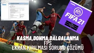 FIFA 22 DONMA, KASMA, EKRANDA DALGALANMA, KIRILMA SORUNU ÇÖZÜMÜ!!!! Nvidia Settings FIFA 22 FPS fix.