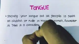 AMAZING FACTS ABOUT TONGUE || INTRESTING AND FUN FACTS ABOUT TONGUE || infinite alpha ||