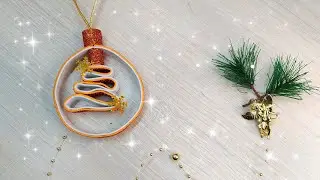 Игрушка на ёлку 🎄Новогодний декор своими руками 🐯мастер класс на странице🔥‎@Anna Andreevna  