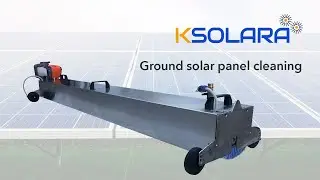 Solar panel ground mount cleaning - Ksolara 