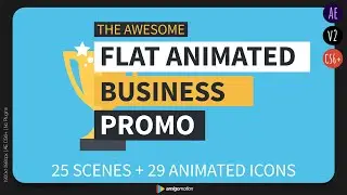 Flat Animated Business Promo  [After Effects Video Template]