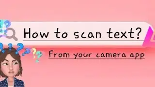 How to scan a document. Extract text and copy.
