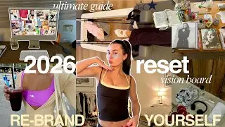 ULTIMATE 2026 RESET☆| how to RE-BRAND yourself + create a vision board