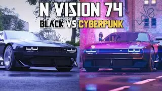 Unreal Engine5.2 N Vision 74 Black vs cyberpunk