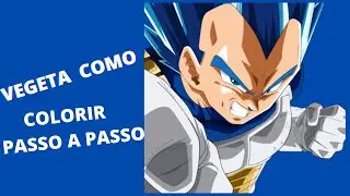 COMO COLORIR O VEGETA DE DRAGON BALL Z  PASSO A PASSO.