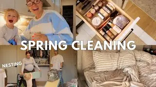 VLOG: Spring Cleaning & Nesting! Baby Prep, Honest Mom Chat & Interior Details | Julia & Hunter