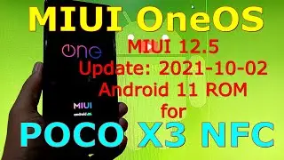 MIUI One OS 12.5 for Poco X3 NFC (Surya) Android 11 - Updated: 2021-10-02