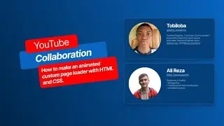 Collaboration: Make an animated custom PAGE LOADER with HTML and CSS