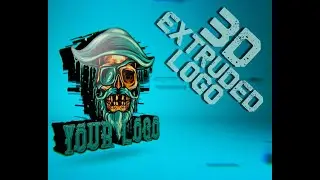 Personalizable Emot Twitch Distorted Glitchy 3D Logo Animation - Dynamic Animation with static di...