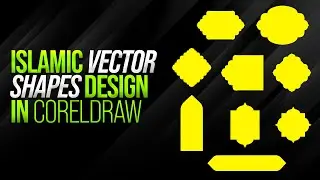 islamic vector shapes design in CorelDRAW