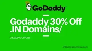 GoDaddy Domain Coupon| Get 30% Off On .IN Domain || Godaddy