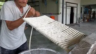 신기한 대만 전통 꽈배기 국수 장인 / taiwanese traditional twist noodle master