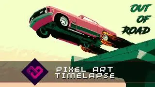 Pixel Art Timelapse - Out Of Road
