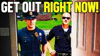 Cops Enter The WRONG HOUSE And REFUSE To Leave!