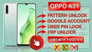 Oppo A31 Hard Reset | Pattern Unlock & Frp Unlock Umt Tool One Click Solutions