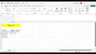 CTRL+E Excel Shortcut For FLASH FILL