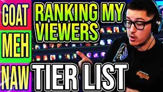 I ROASTED MY VIEWERS AND PUT THEM ON A TIER LIST