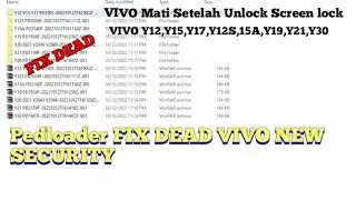 Preloader VIVO NEW SECURITY MT6765 Mati Setelah unlock Screen lock | Fix Dead VIVO Y20 Y15 Y17 Y30