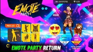 EMOTE PARTY EVENT RETURN | CONFIRM DATE EMOTE PARTY RETURN | EMOTE PARTY EVENT FREE FIRE