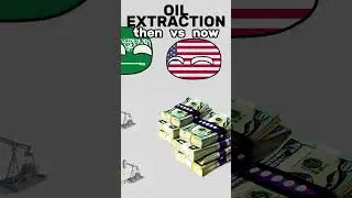 OIL - Now vs then - Saudi Arabia vs. USA #shorts #countryballs #meme