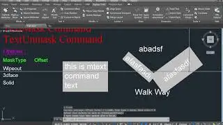 TextMask & Unmask Command In AutoCAD In Hindi