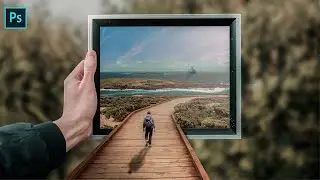Frame Pop Out Effect Photo Manipulation Photoshop Tutorial | Free Stock Images in description