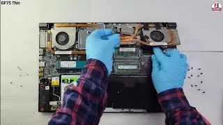 How To Replace Both Fan MSI GF75 Thin 9SCSR / Dismantling Video