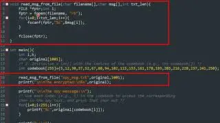 Lecture 8 (Files) - Part 2 - Read Spy Message from Files