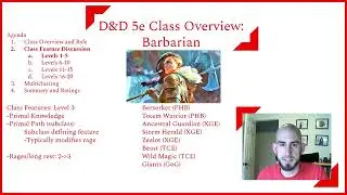 D&D 5e Class Overview #2: Barbarian