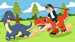 RAWRRR!! 7 Day Survival: Catch T-Rex & Rare Dinosaurs 🦖🗿🔥 | Go Catch Indonesia