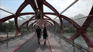 Calgary Summer 2022 - Walking in Downtown [4K]