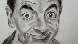 How to draw Mr Bean step by step (Time - Lapse)