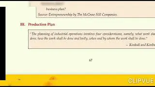 Production plan
