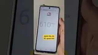 5G speed test in iQOO Z9x 5G #5gtesting #5g #iqoo #ytshorts