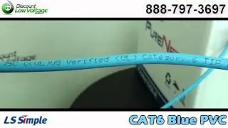Bulk Cat6 Blue 4 Pair Cable | PVC | LS Cable Purenet