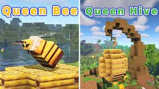 8 Amazing Minecraft Mods: Queen Bee ＆ Queen Hive!