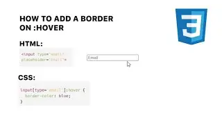 INPUT TAG: how to add a border - css hover 