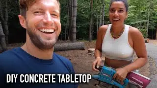 DIY Concrete Table Top : Our New Dining Table