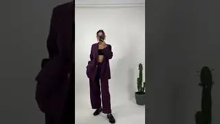 Базовый брючный костюм OVERSIZE .В качестве люкс. Брюки палаццо, пиджак на одной пуговице