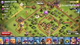 400 Valkyrie raid on maxed base!!!