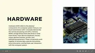 Introduction to programming | Computer Hardware