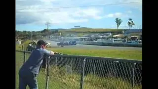 Crash. Lakeside Raceway.