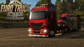 Euro Truck Simulator 2 (TruckersMP) Везу два груза)))