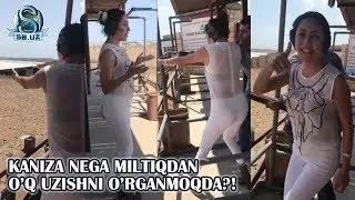 Kaniza nega miltiqdan o'q uzishni o'rganmoqda?!
