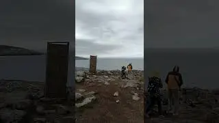 Дом из фильма Левиафан на берегу баренцово моря в селе Териберка