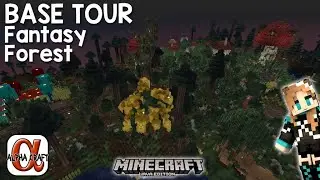 Fantasy Forest Organic Builds BASE TOUR Alphacraft season 2 Minecraft SMP